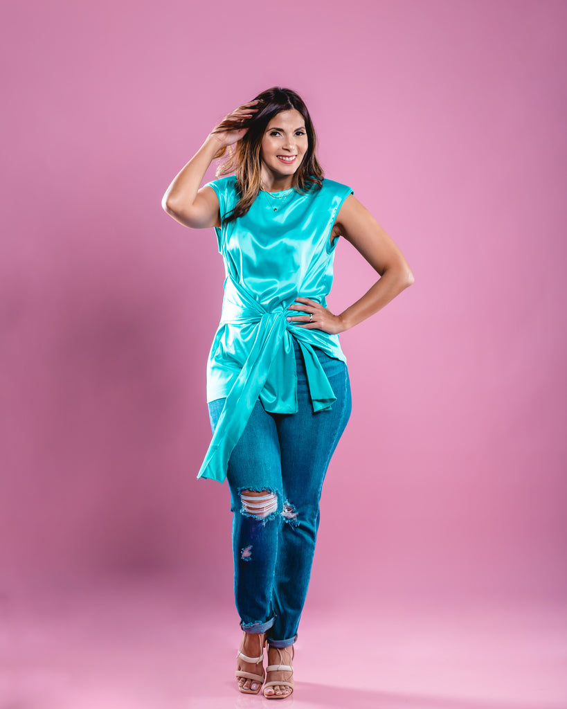 Blusas azul best sale aguamarina